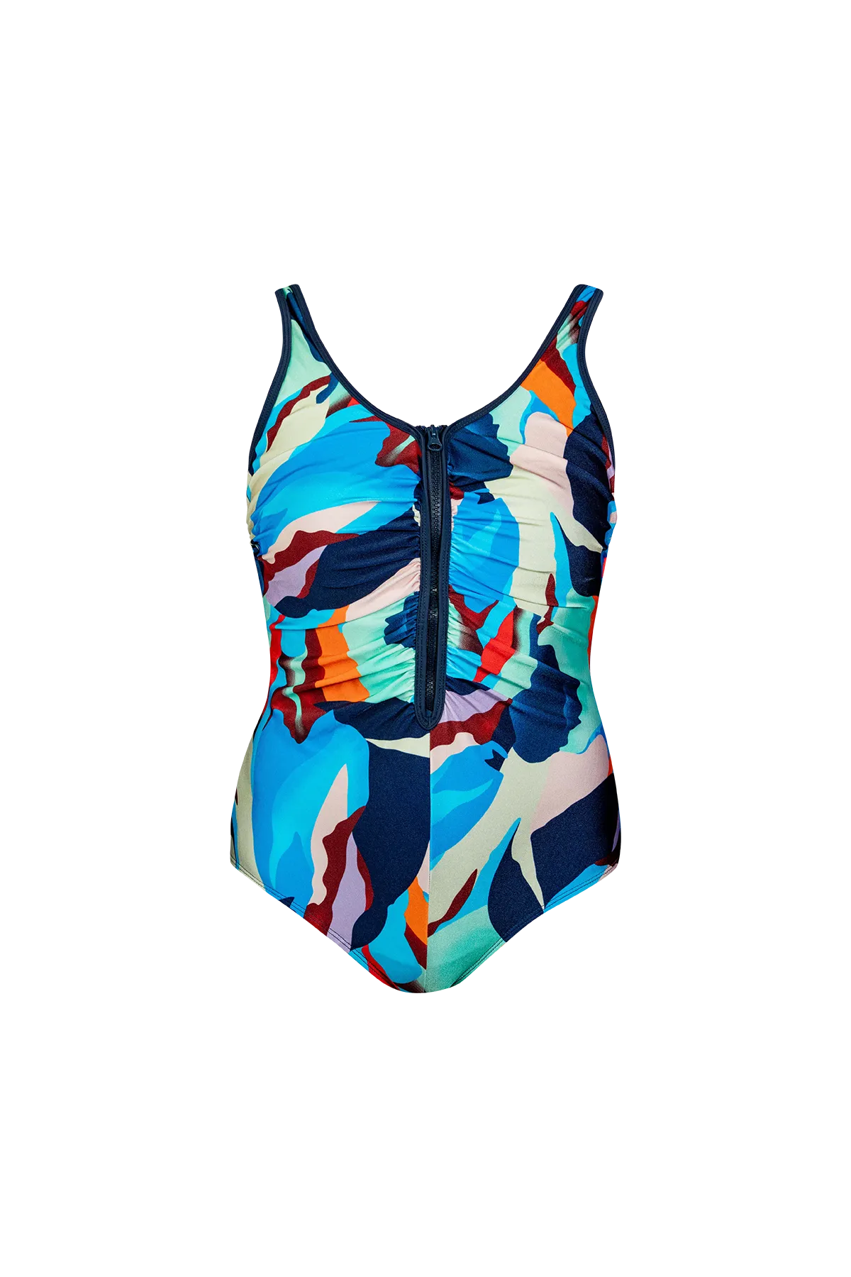 Ocean Front Zipper One Piece